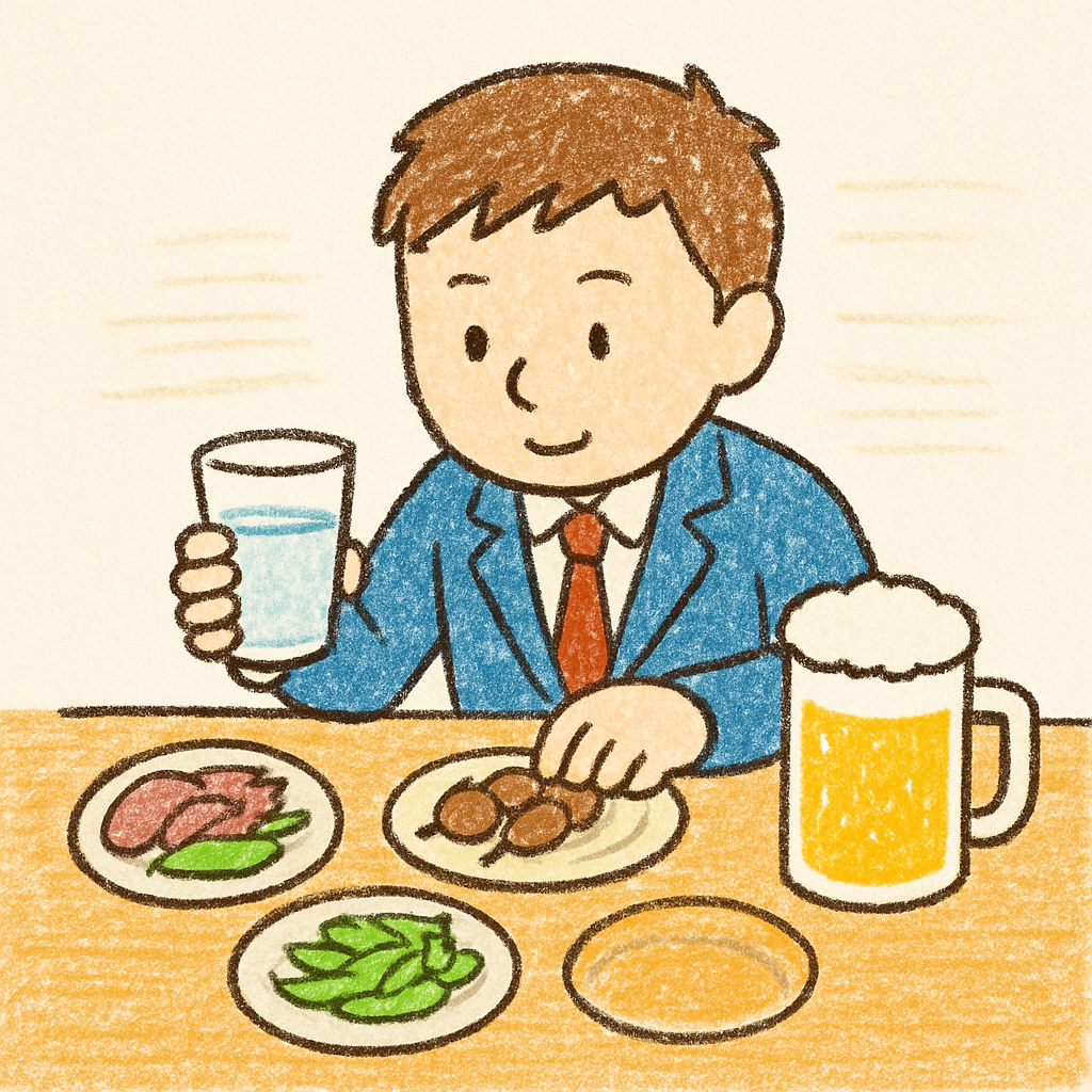 ダイエット 男性 お酒 飲み会 太らない 方法のイメージ