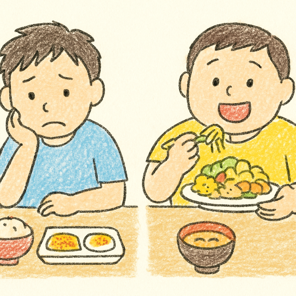 ダイエット中の男性が朝食を抜くと太る原因のイメージ