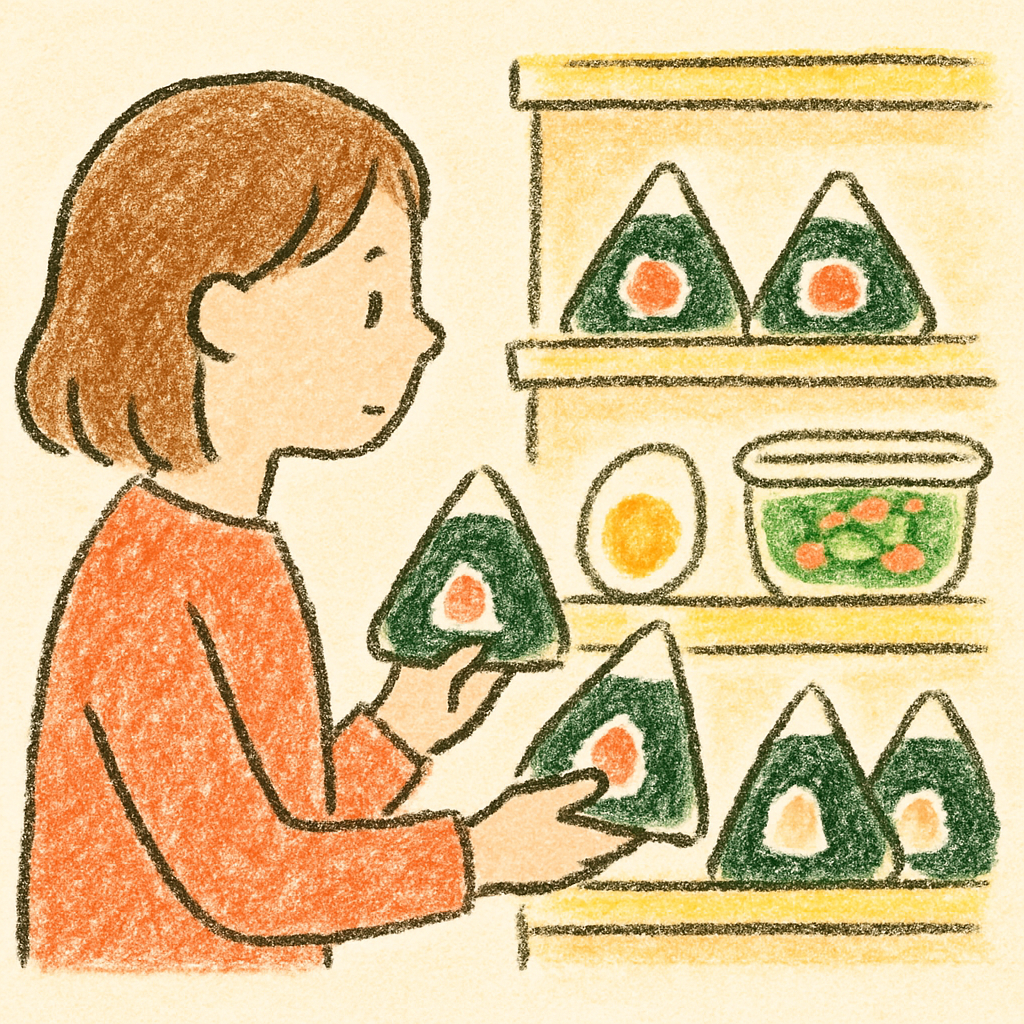 ダイエット コンビニ おにぎり 太らない 選び方のイメージ